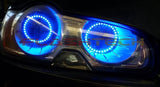 Jaguar-XF-2009, 2010, 2011-LED-Halo-Headlights-RGB-Bluetooth RF Remote-JA-XF0911-V3HBTRF