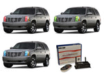 Cadillac-Escalade-2007, 2008, 2009, 2010, 2011, 2012, 2013, 2014-LED-Halo-Headlights-RGB-WiFi Remote-CA-ES0714-V3HWI