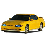 Chevrolet-Monte Carlo-2000, 2001, 2002, 2003, 2004, 2005-LED-Halo-Headlights-RGB-Bluetooth RF Remote-CY-MC0005-V3HBTRF