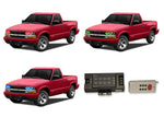 Chevrolet-S10-1998, 1999, 2000, 2001, 2002, 2003, 2004-LED-Halo-Headlights-RGB-RF Remote-CY-S109804-V3HRF