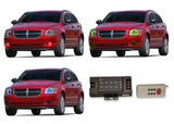 Dodge-Caliber-2007, 2008, 2009, 2010, 2011, 2012-LED-Halo-Headlights-RGB-RF Remote-DO-CB0712-V3HRF