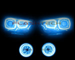 Dodge-Charger-2011, 2012, 2013,2014-LED-Halo-Headlights and Fog Lights-RGB-Bluetooth RF Remote-DO-CR1114-V3HFBTRF