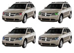 Dodge-Journey-2009, 2010, 2011, 2012, 2013-LED-Halo-Headlights-RGB-No Remote-DO-JO0913-V3H