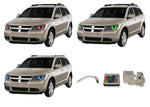 Dodge-Journey-2009, 2010, 2011, 2012, 2013-LED-Halo-Headlights-RGB-IR Remote-DO-JO0913-V3HIR