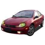 Dodge-Neon-2000, 2001, 2002-LED-Halo-Headlights-RGB-Bluetooth RF Remote-DO-NE0002-V3HBTRF