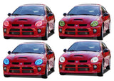 Dodge-Neon-2003, 2004, 2005-LED-Halo-Headlights-RGB-No Remote-DO-NE0305-V3H