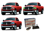 Dodge-Ram 1500-2006, 2007, 2008-LED-Halo-Headlights-RGB-WiFi Remote-DO-RM0608-V3HWI