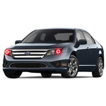 Ford-Fusion-2010, 2011, 2012-LED-Halo-Headlights-RGB-Bluetooth RF Remote-FO-FU1012-V3HBTRF