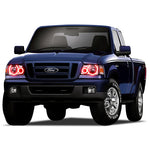 Ford-Ranger-2001, 2003, 2004, 2005, 2006, 2007, 2008, 2009, 2010, 2011-LED-Halo-Headlights-RGB-Bluetooth RF Remote-FO-RA0111-V3HBTRF