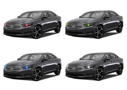 Ford-Taurus-2013, 2014, 2015, 2016-LED-Halo-Headlights-RGB-No Remote-FO-TA1316-V3H