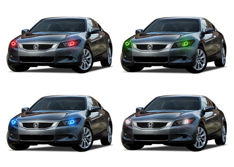 Honda-Accord-2011, 2012-LED-Halo-Headlights-RGB-No Remote-HO-ACC1112-V3H