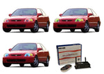 Honda-Civic-1992, 1993, 1994, 1995-LED-Halo-Headlights-RGB-WiFi Remote-HO-CV9295-V3HWI