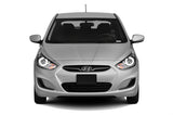 Hyundai-Accent-2012, 2013, 2014-LED-Halo-Headlights-ColorChase-No Remote-HY-AC1214-CCH