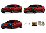 Hyundai-Genesis-2013, 2014, 2015, 2016-LED-Halo-Headlights-RGB-IR Remote-HY-GE1316-V3HIR