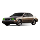 Nissan-Maxima-2000, 2001-LED-Halo-Headlights-RGB-Bluetooth RF Remote-NI-MX0001-V3HBTRF