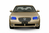 Nissan-Maxima-2002, 2003-LED-Halo-Headlights-RGB-Bluetooth RF Remote-NI-MX0203-V3HBTRF
