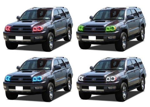 Toyota-4Runner-2006, 2007, 2008, 2009-LED-Halo-Headlights-RGB-No Remote-TO-4R0609-V3H
