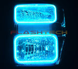 Ford-F-250 Super Duty-2008, 2009, 2010-LED-Halo-Headlights-RGB-Bluetooth RF Remote-FO-F20810-V3HBTRF