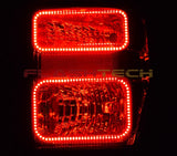 Ford-F-250 Super Duty-2008, 2009, 2010-LED-Halo-Headlights-RGB-Bluetooth RF Remote-FO-F20810-V3HBTRF