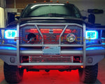 Ford-F-250 Super Duty-1999, 2000, 2001, 2003, 2004-LED-Halo-Headlights-RGB-Bluetooth RF Remote-FO-F29904-V3HBTRF
