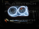 Chrysler-300-2005, 2006, 2007, 2008, 2009, 2010-LED-Halo-Headlights-White-RF Remote White-CH-30C0510-WHRF