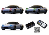 Acura-NSX-1991, 1992, 1993, 1994, 1995, 1996, 1997, 1998, 1999, 2000, 2001-LED-Halo-Headlights-RGB-Bluetooth RF Remote-AC-NSX9101-V3HBTRF
