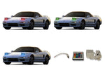 Acura-NSX-1991, 1992, 1993, 1994, 1995, 1996, 1997, 1998, 1999, 2000, 2001-LED-Halo-Headlights-RGB-IR Remote-AC-NSX9101-V3HIR
