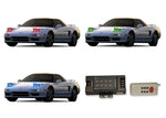 Acura-NSX-1991, 1992, 1993, 1994, 1995, 1996, 1997, 1998, 1999, 2000, 2001-LED-Halo-Headlights-RGB-RF Remote-AC-NSX9101-V3HRF