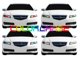 Ford-Explorer-2006, 2007, 2008, 2009, 2010-LED-Halo-Headlights-ColorChase-No Remote-FO-EX0610-CCH