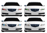 Acura-TL-2004, 2005, 2006, 2007, 2008-LED-Halo-Headlights-RGB-No Remote-AC-TL0408-V3H