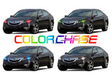 Acura-TL-2009, 2010, 2011, 2012, 2013, 2014-LED-Halo-Headlights-ColorChase-No Remote-AC-TL0914-CCH