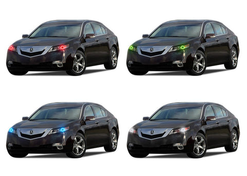 Acura-TL-2009, 2010, 2011, 2012, 2013, 2014-LED-Halo-Headlights-RGB-No Remote-AC-TL0914-V3H