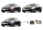 Acura-TSX-2004, 2005, 2006, 2007, 2008-LED-Halo-Headlights-RGB-IR Remote-AC-TSX0408-V3HIR
