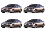 Acura-TSX-2009, 2010, 2011, 2012, 2013, 2014-LED-Halo-Headlights-RGB-No Remote-AC-TSX0914-V3H