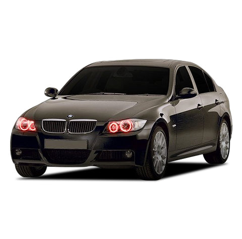 BMW-335i-2006-2007-2008-LED-Halo-Headlights-Red-No-Remote-BM-35I07-RH