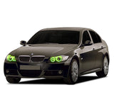 BMW-335i-2006, 2007, 2008-LED-Halo-Headlights-RGB-Bluetooth RF Remote-BM-35I07-V3HBTRF