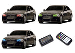 BMW-335i-2006-2007-2008-LED-Halo-Headlights-RGB-Colorfuse-RF-Remote-BM-35I07-V3HCFRF