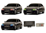 BMW-335i-2006, 2007, 2008-LED-Halo-Headlights-RGB-RF Remote-BM-35I07-V3HRF