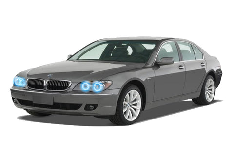 BMW-7 series-2006-2007-2008-LED-Halo-Headlights-Blue-No-Remote-BM-7S07-BH