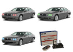 BMW-7 series-2006, 2007, 2008-LED-Halo-Headlights-RGB-WiFi Remote-BM-7S07-V3HWI