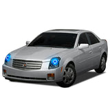 Cadillac-CTS-2003, 2004, 2005, 2006, 2007-LED-Halo-Headlights-RGB-Bluetooth RF Remote-CA-CTS0307-V3HBTRF