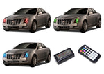 Cadillac-CTS-2008, 2009, 2010, 2011, 2012, 2013-LED-Halo-Headlights-RGB-Colorfuse RF Remote-CA-CTSHA0813-V3HCFRF
