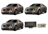 Cadillac-CTS-2008, 2009, 2010, 2011, 2012, 2013-LED-Halo-Headlights-RGB-RF Remote-CA-CTSHA0813-V3HRF