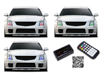Cadillac-CTS-2008, 2009, 2010, 2011, 2012, 2013, 2014, 2015-LED-Halo-Headlights-RGB-Bluetooth RF Remote-CA-CTSV0813-V3HBTRF