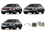 Cadillac-DTS-2006, 2007, 2008, 2009, 2010, 2011-LED-Halo-Headlights-RGB-IR Remote-CA-DTS0611-V3HIR
