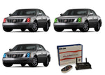 Cadillac-DTS-2006, 2007, 2008, 2009, 2010, 2011-LED-Halo-Headlights-RGB-WiFi Remote-CA-DTS0611-V3HWI