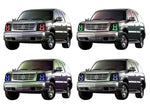 Cadillac-Escalade-2002, 2003, 2004, 2005, 2006-LED-Halo-Headlights-RGB-No Remote-CA-ES0206-V3H