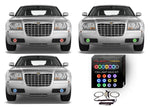 Chrysler-300-2005, 2006, 2007, 2008, 2009, 2010-LED-Halo-Fog Lights-RGB-No Remote-CH-300510-V3F