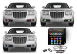 Chrysler-300-2005, 2006, 2007, 2008, 2009, 2010-LED-Halo-Fog Lights-RGB-Colorfuse RF Remote-CH-300510-V3FCFRF