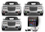 Chrysler-300-2005, 2006, 2007, 2008, 2009, 2010-LED-Halo-Fog Lights-RGB-WiFi Remote-CH-300510-V3FWI